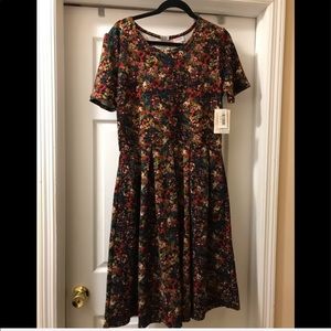 Amelia dress! Pockets! LuLaRoe! XL new with tags